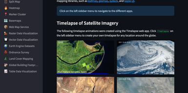 Cloud Geospatial Applications